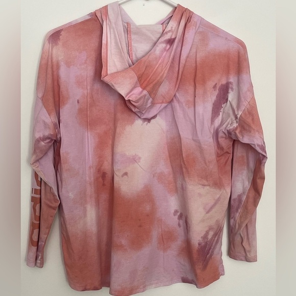 Adidas Girls Long Sleeve Pink Print Hoodie in Size  14/Large - Picture 4 of 7